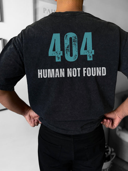 404 dark grey washed oversized t-shirt