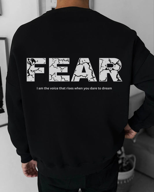 Fear black crewneck