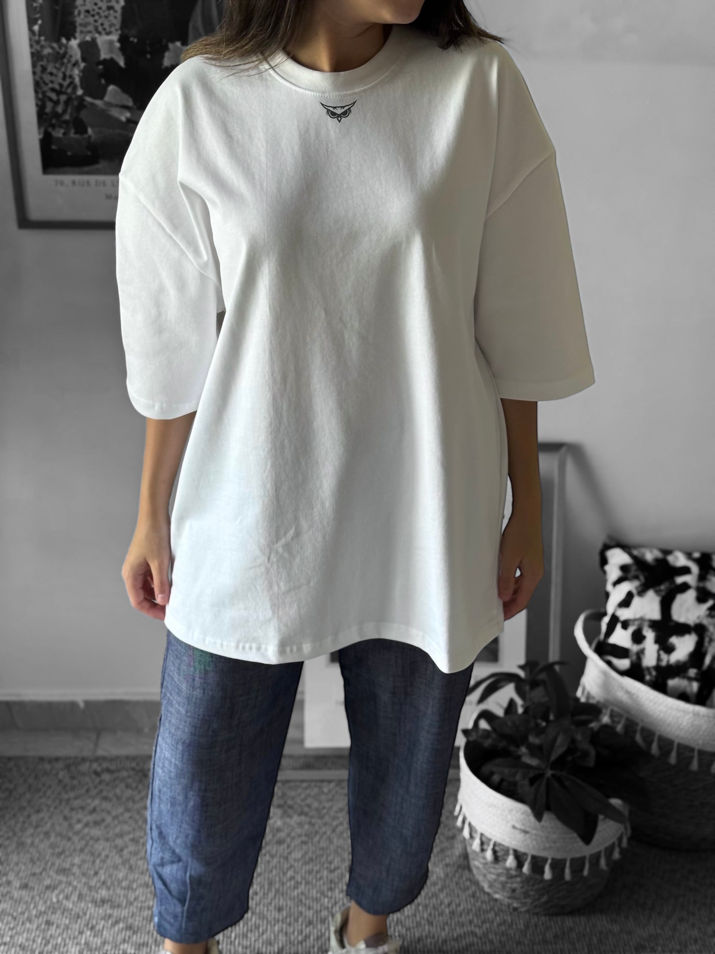 Woobenwise white oversized tee