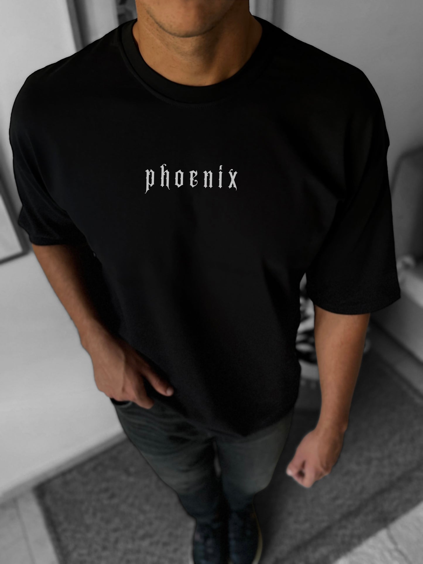 Phoenix black oversized t-shirt