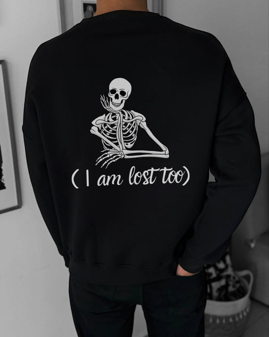 Lost black crewneck