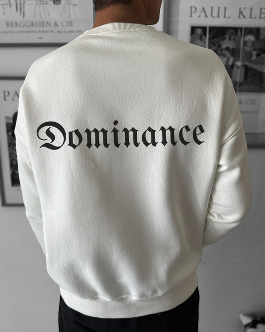 Dominance white crewneck