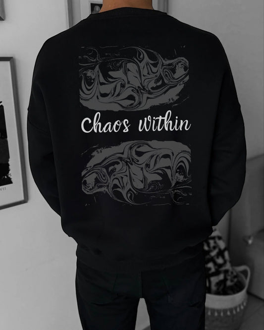 Chaos black crewneck